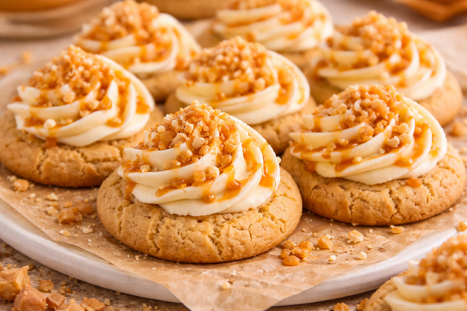 Harry Potter Butterbeer Cookies recipe card image