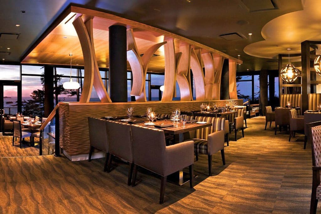 The oceanfront dining room at Currents Restaurant, Black Rock Resort, Ucluelet