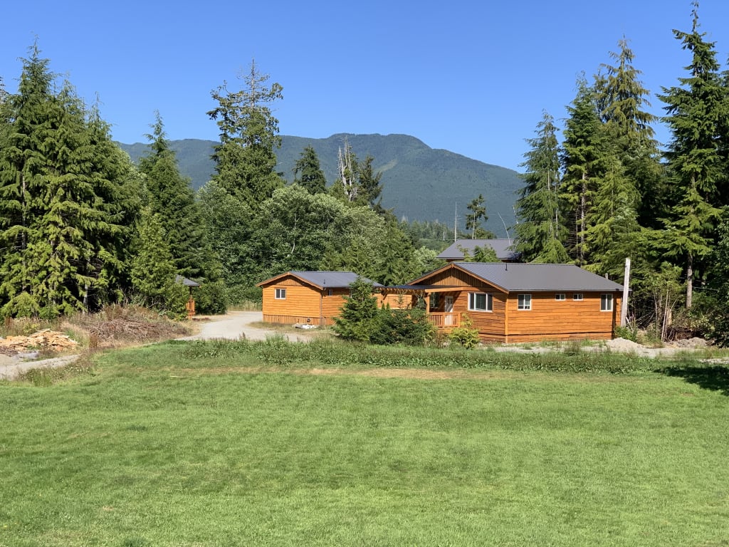 Cedar cabins on the west coast