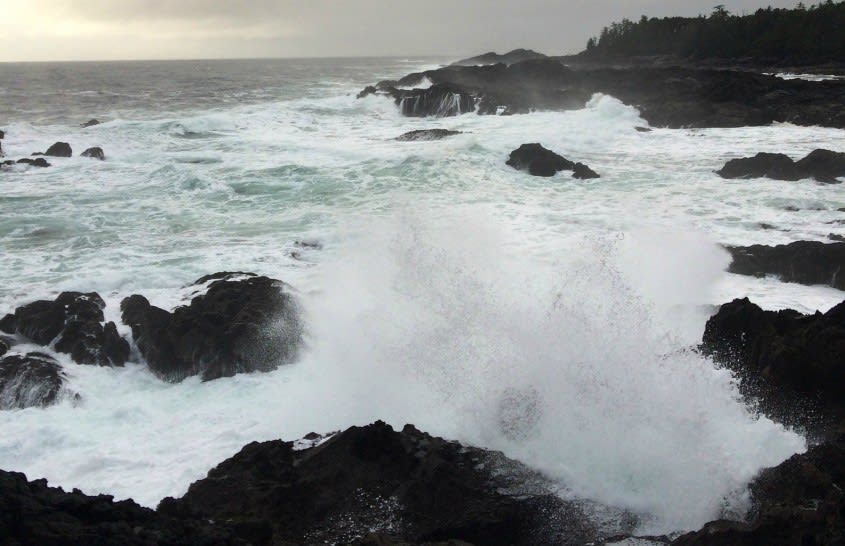 Ucluelet Winter Storm watching worth the trip!