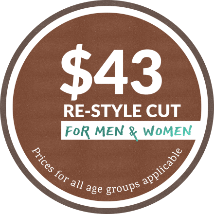$43 re-style cut — just come through