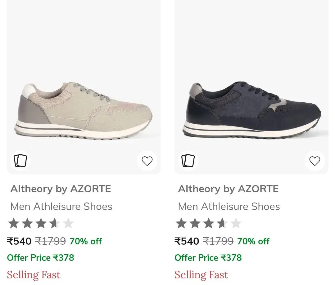 Ajio | Azorte Online  - Minimum 70% OFF.