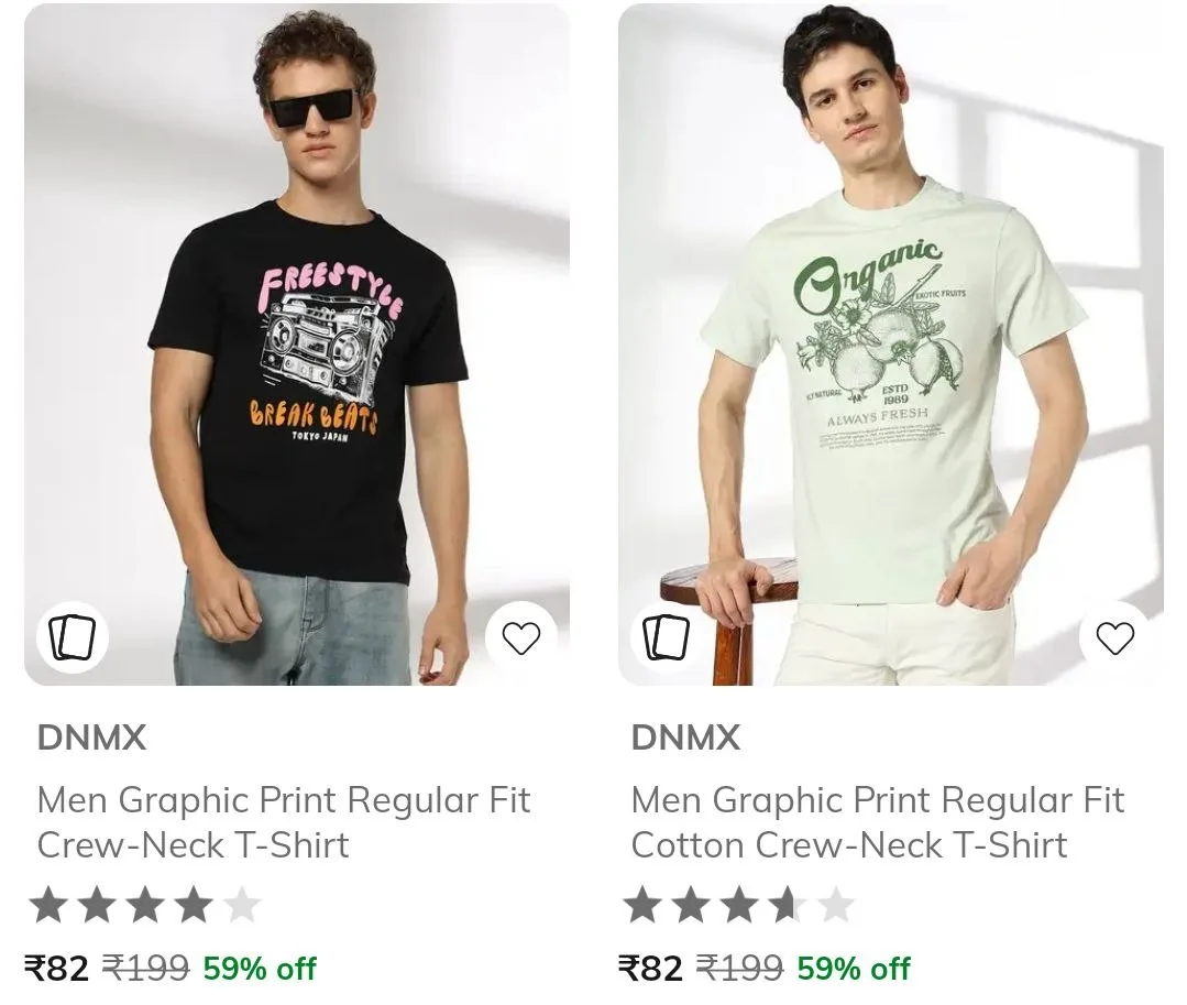 Ajio | Branded Men's T-Shirts from Rs.82