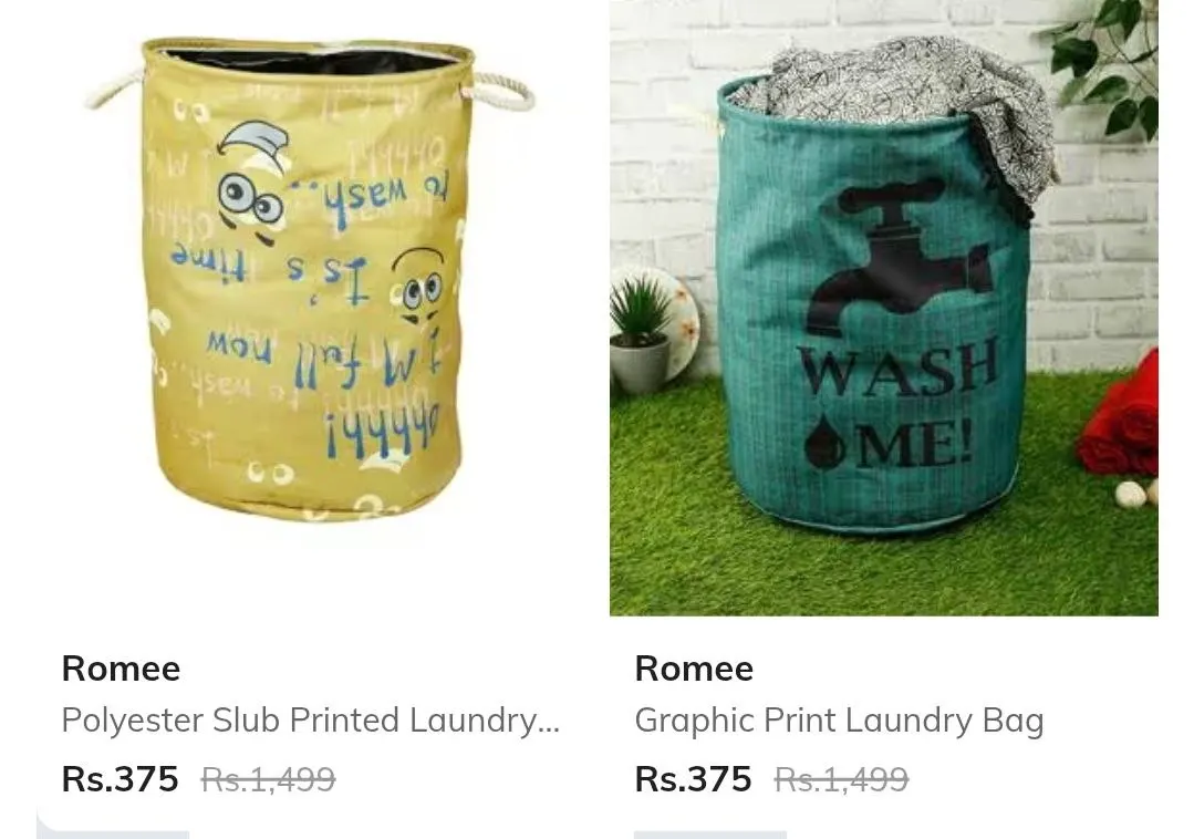 Ajio | Upto 75% Off on Laundry-Baskets-and-Dryers Starting @ just 375
