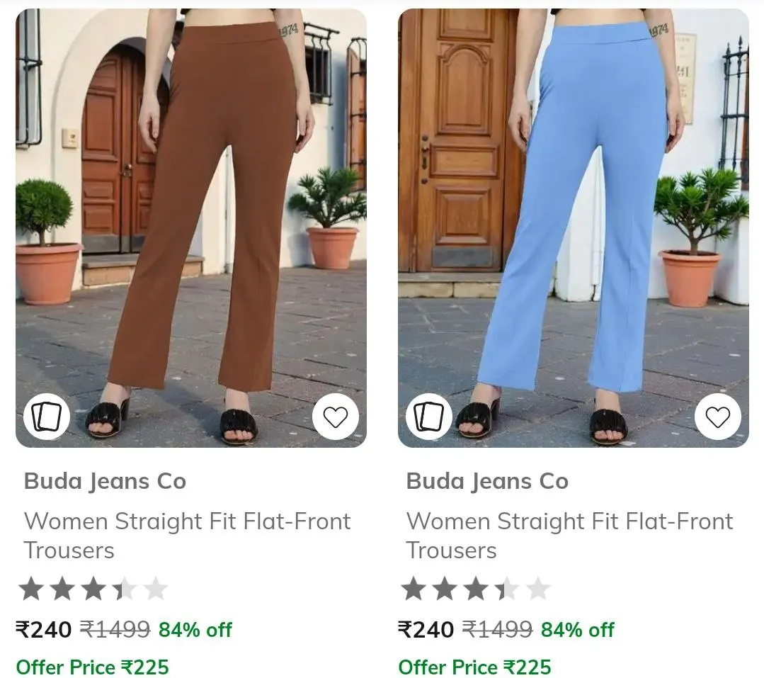 Combo Deal – Ajio Loot  Upto 89% Off On Buda Jeans Co Clothing. T-Shirt, Ajio Loot  Upto 89% Off On Buda Jeans Co Clothing. Trousers, Ajio Loot  Upto 89% Off On Buda Jeans Co Clothing. Shirt, Ajio Loot  Upto 89% Off On Buda Jeans Co Clothing. Jeans & 3 more