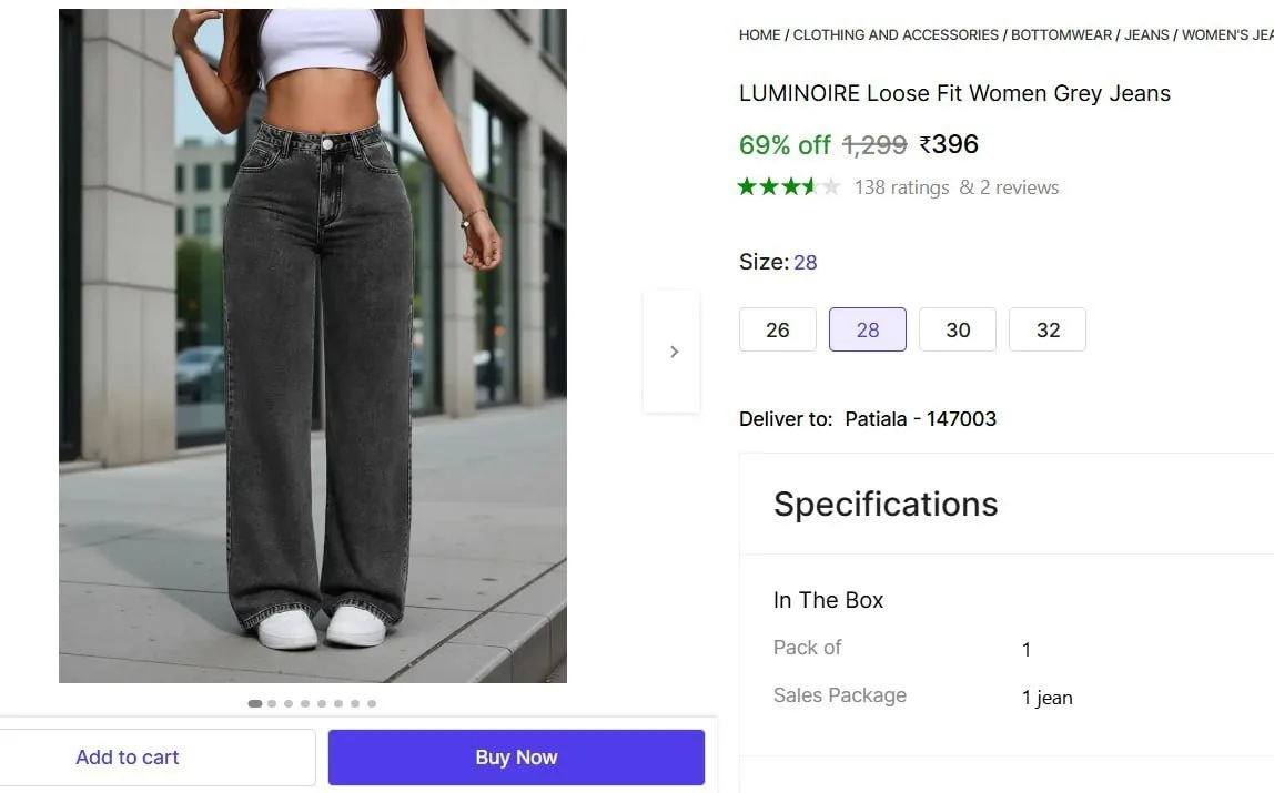 Shopsy Loot - Women Jeans Deals