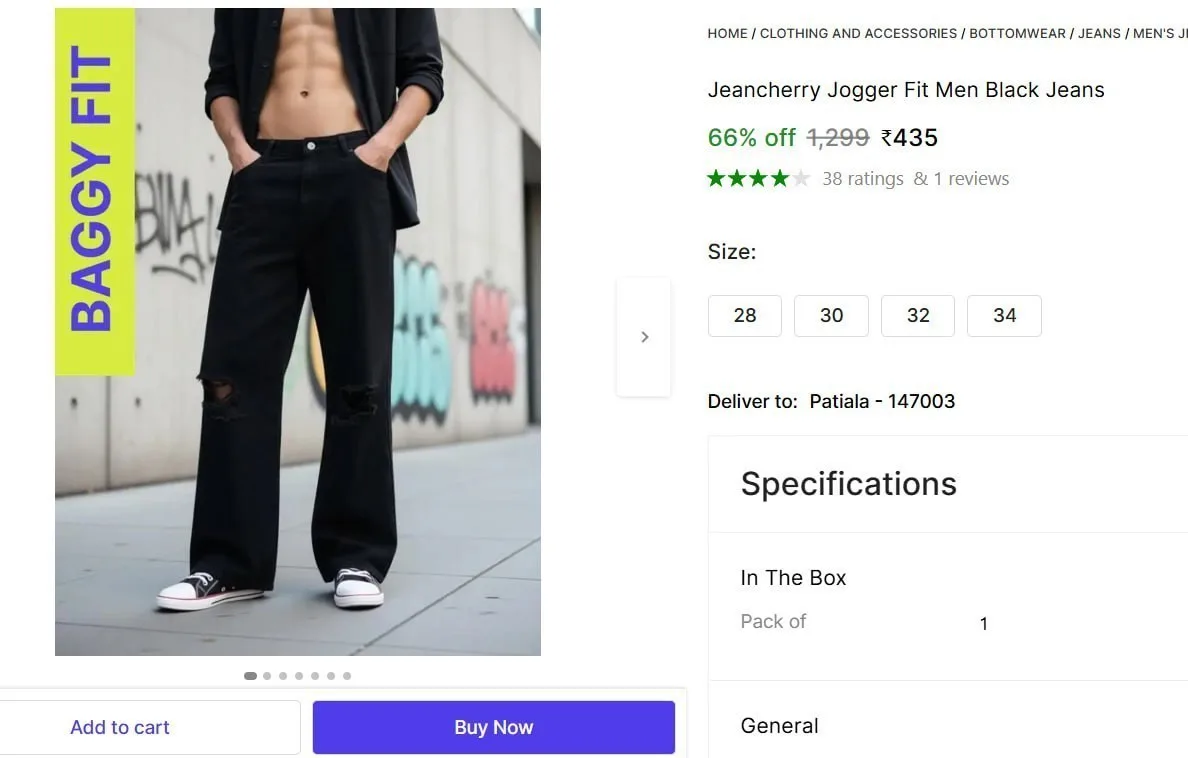 Shopsy Loot - Men Jeans Deals