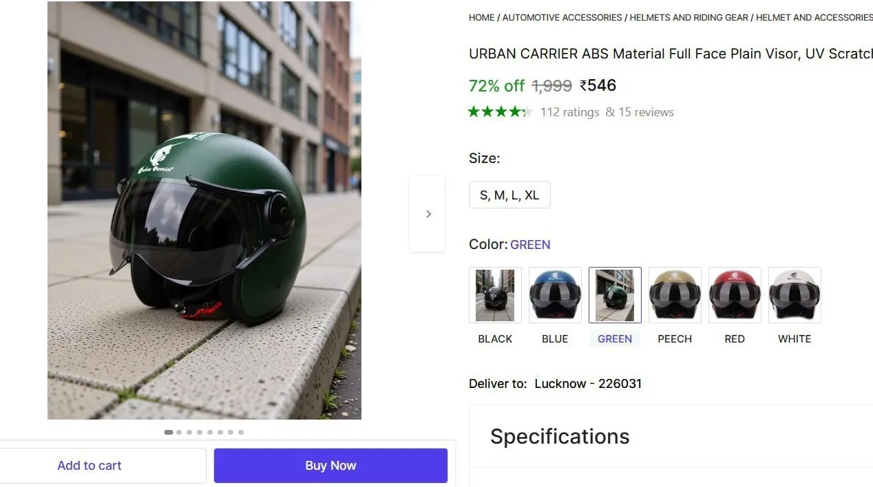 URBAN CARRIER Helmet @ ₹546