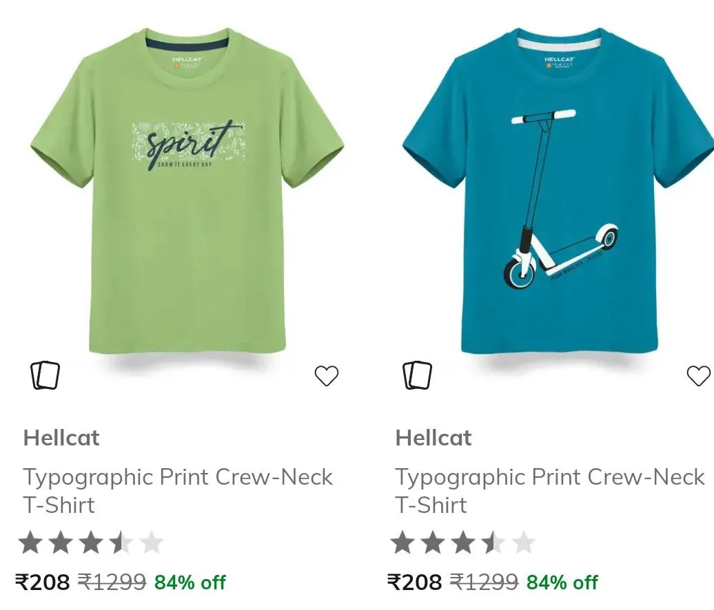 AJIO: USPA & Hellcat and More Upto 82% Off