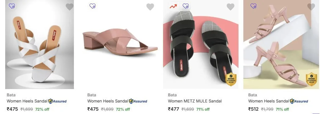 Upto 72% Off - Bata Women Heels