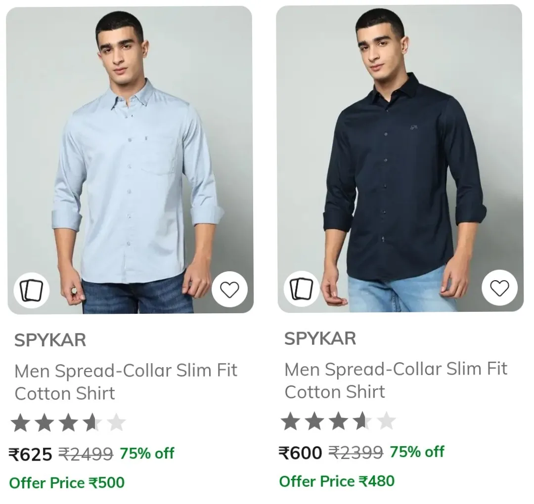 Ajio Loot : Upto 75% Off On Spykar Clothing.