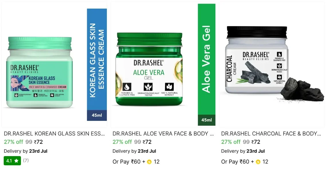 Skincare Products From ₹72