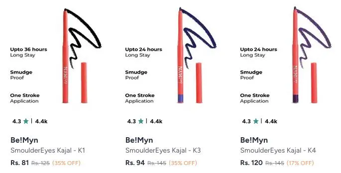 **Myntra: Up**t**o 40% Off on Be!Myn Waterproof Kajal + Coupons** 🔥🔥