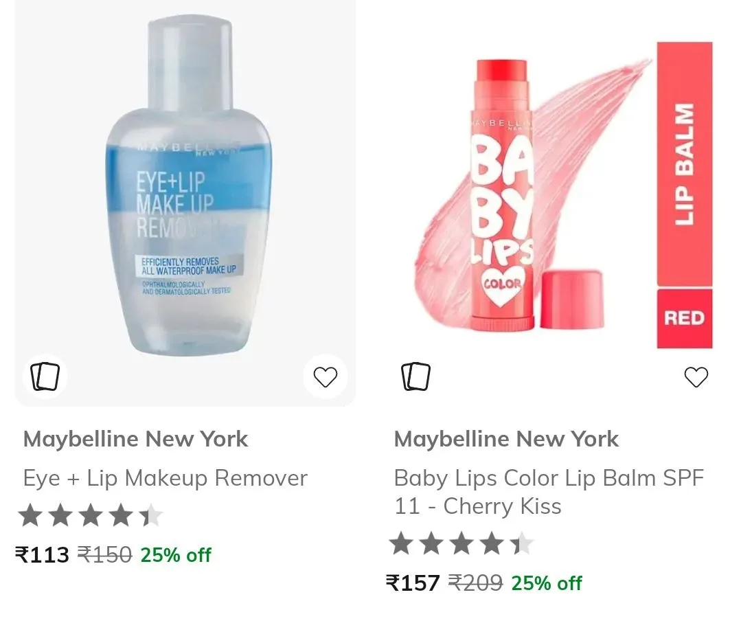 Ajio | Maybelline New York Starts @ ₹ 113