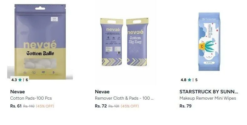 Myntra | Makeup Remover Starting From ₹61