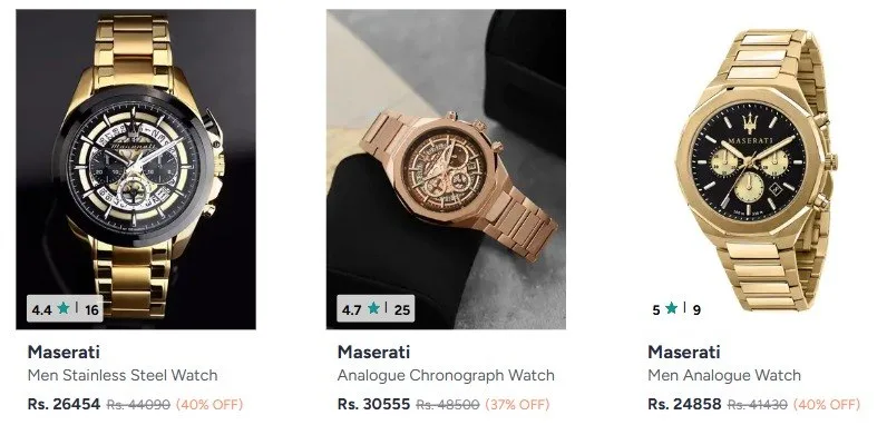 Myntra | Maserati Upto 40% Off