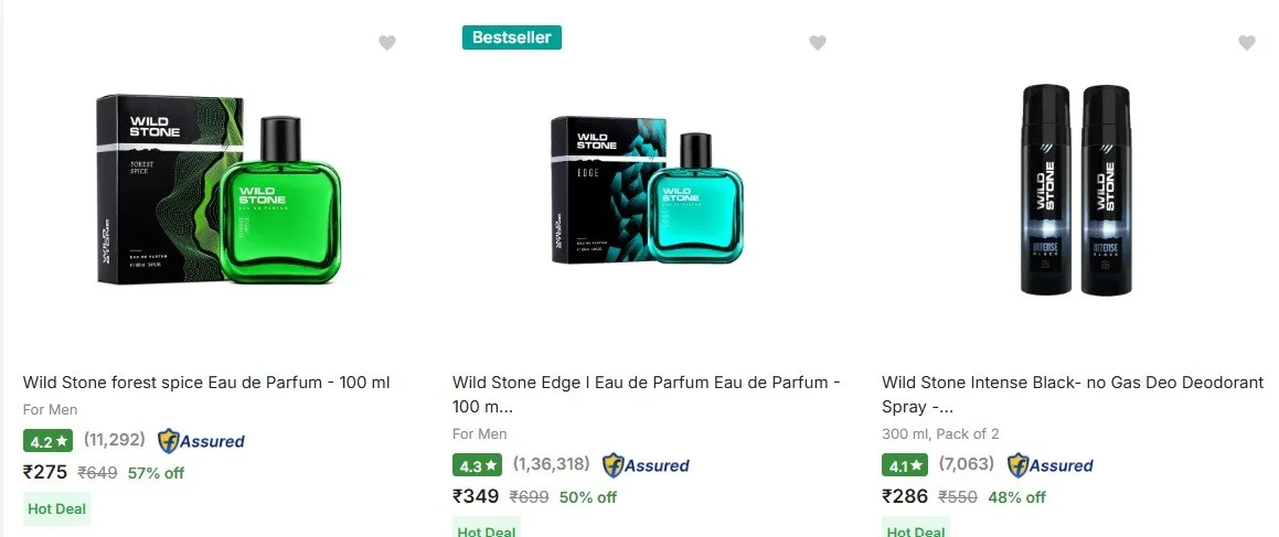 Flipkart | 👃 Wildstone Perfume - Up to 57% Off