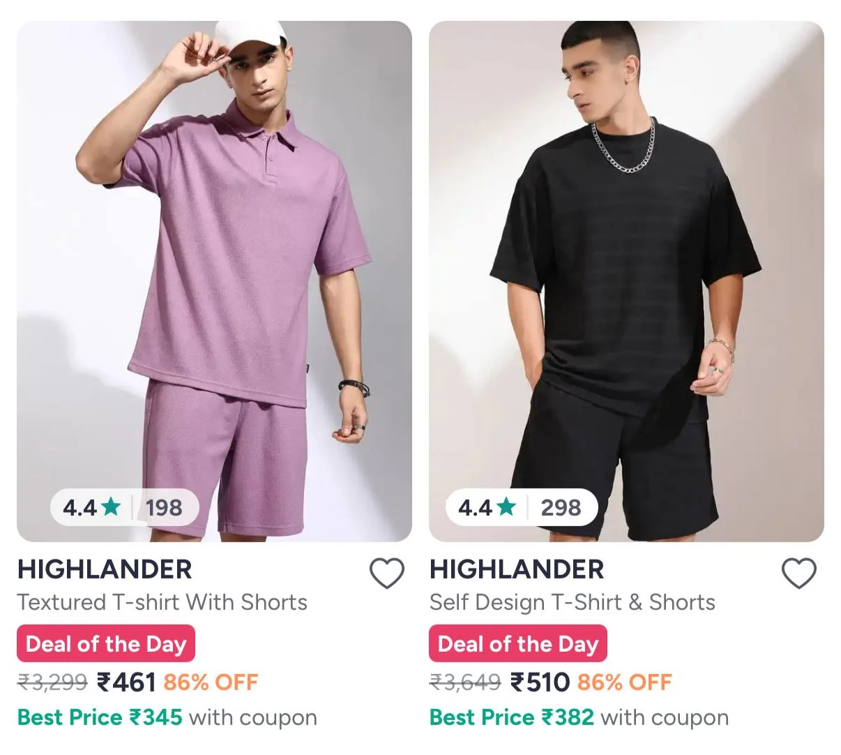 UP TO 86% OFF - Highlander Co-Ords | For Mens