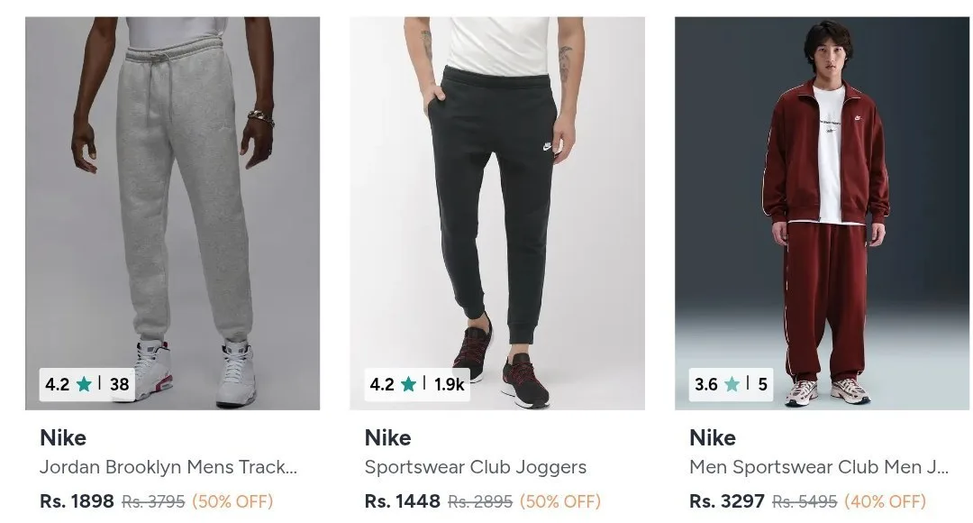 **Myntra | Upto 50% Off On Nike Clothing.