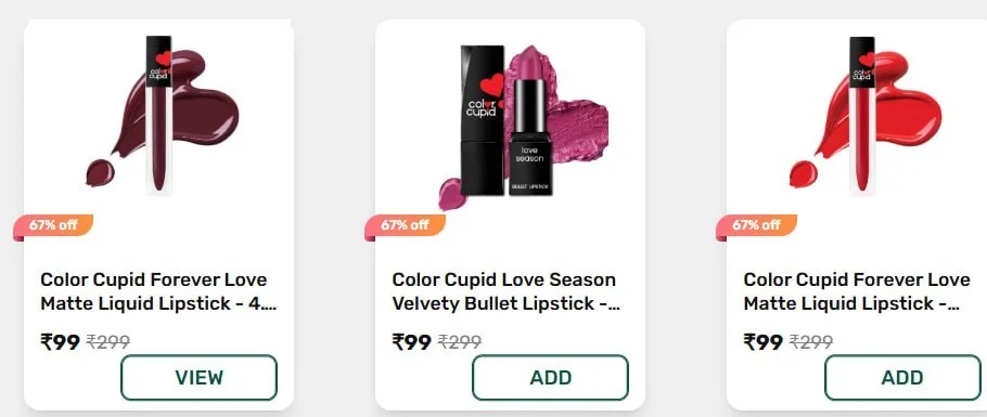 **ONDC Deal – Crazy Low Prices on Makeup - lips 🔥🔥**