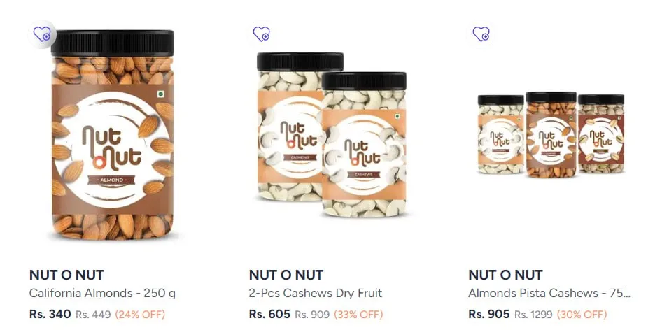 **Myntra | Buy Gourmet Nuts Seeds and Dried Fruits starting at 290/-**