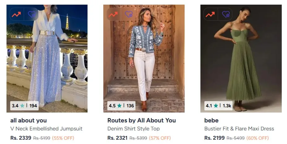 **Myntra | International styles at Min 40% off
