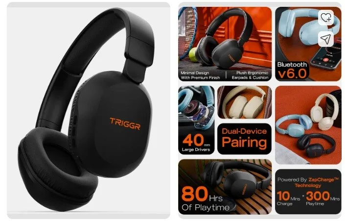 Flipkart | Triggr BT Headphone at ₹699