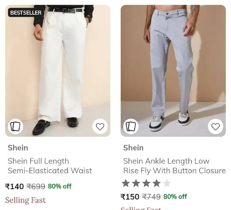 Combo Deal – Men’s :**