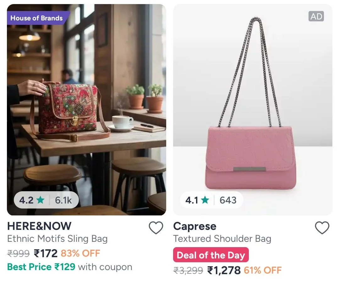 👜 MYNTRA BAGS & TRAVEL