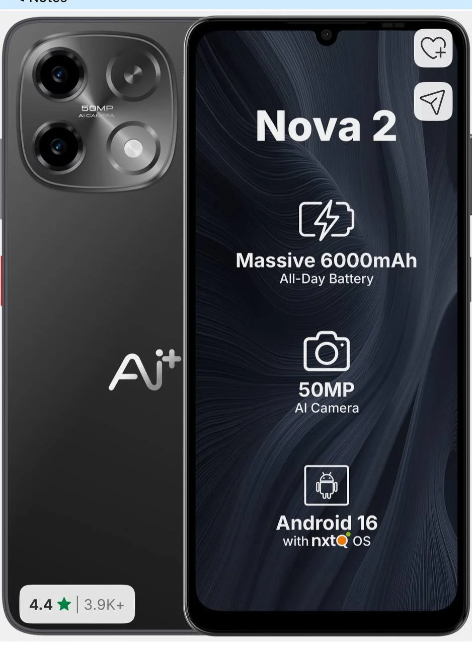 Ai+ Nova 2 5G Sabse Sasta 5G Smartphone @11999
