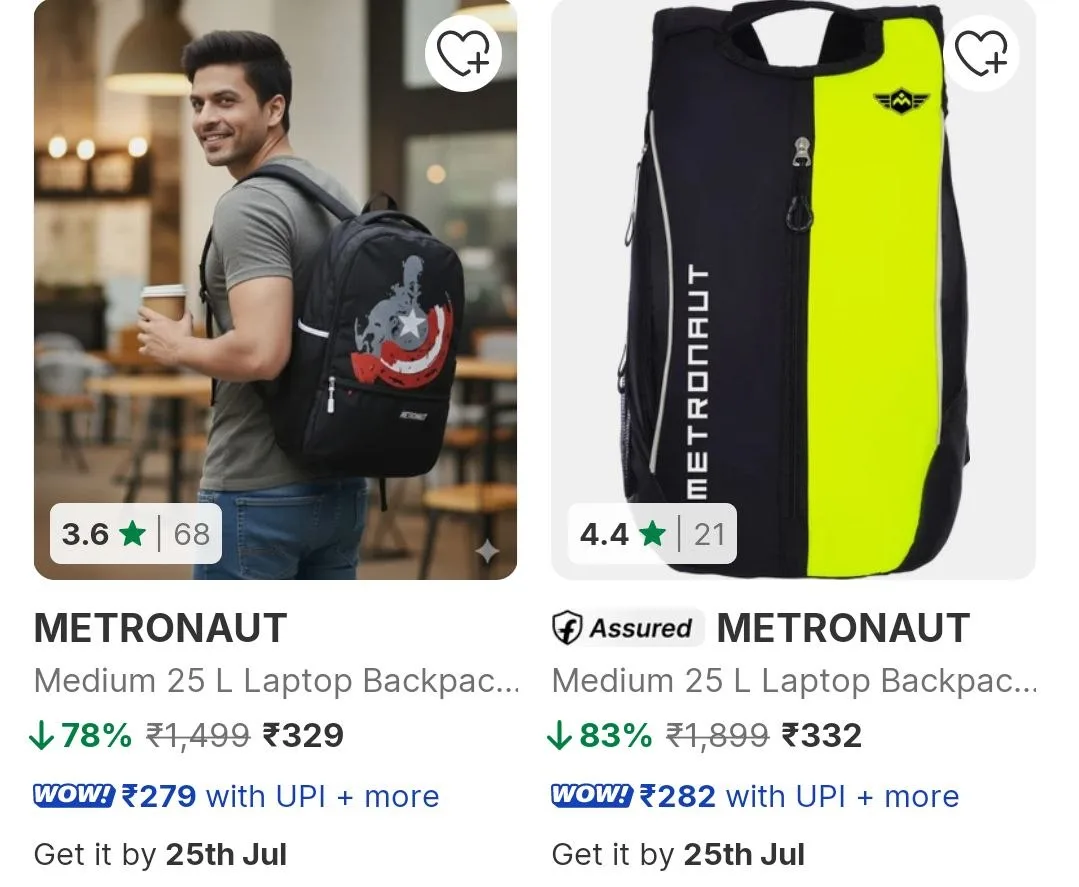 Flipkart | METRONAUT Laptop Backpack at RS.329
