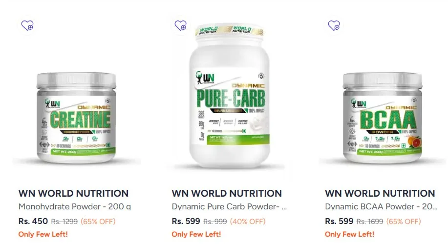 **Myntra | Proteins Gourmet Pre or Post workout starting at 450/-