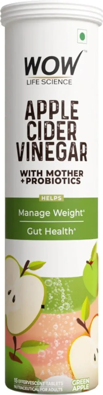 78% Off - WOW Apple Cider Vinegar Tablet, 15 Tablets At Rs.89