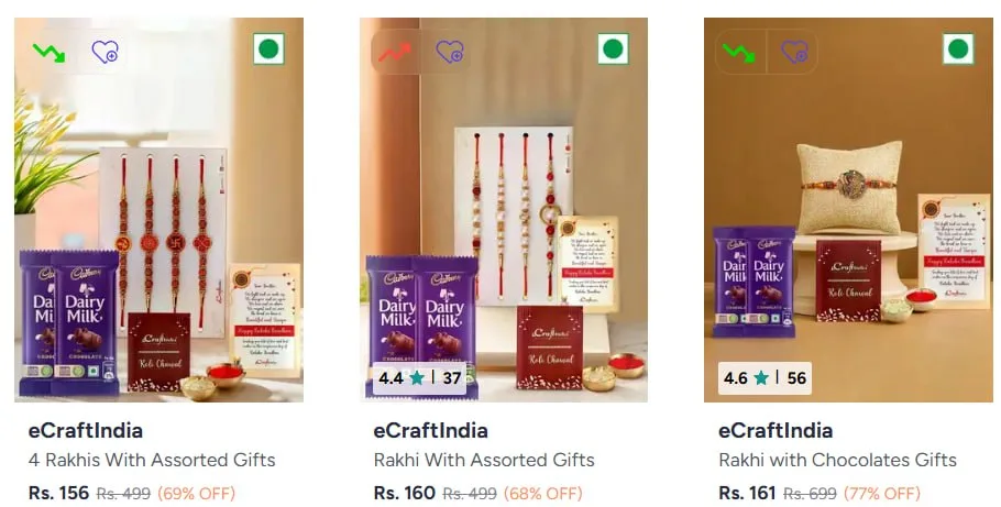 **Myntra | Buy ECraftIndia Assorted Gift set starting at Rs 156/-**