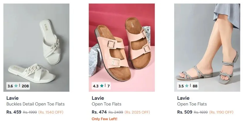 Combo Deal – Myntra Loot Upto 85% OFF on Branded Women Footwear *Lavie, Myntra Loot Upto 85% OFF on Branded Women Footwear *DressBerry, Myntra Loot Upto 85% OFF on Branded Women Footwear *Anouk, Myntra Loot Upto 85% OFF on Branded Women Footwear *Action & 1 more