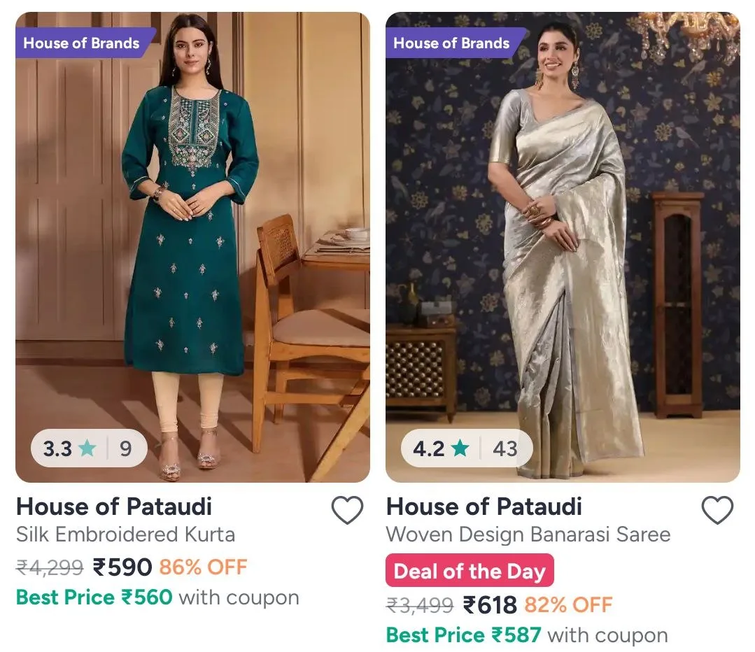 Myntra Brand Sale – House of Pataudi Up To 85% OFF 🔥