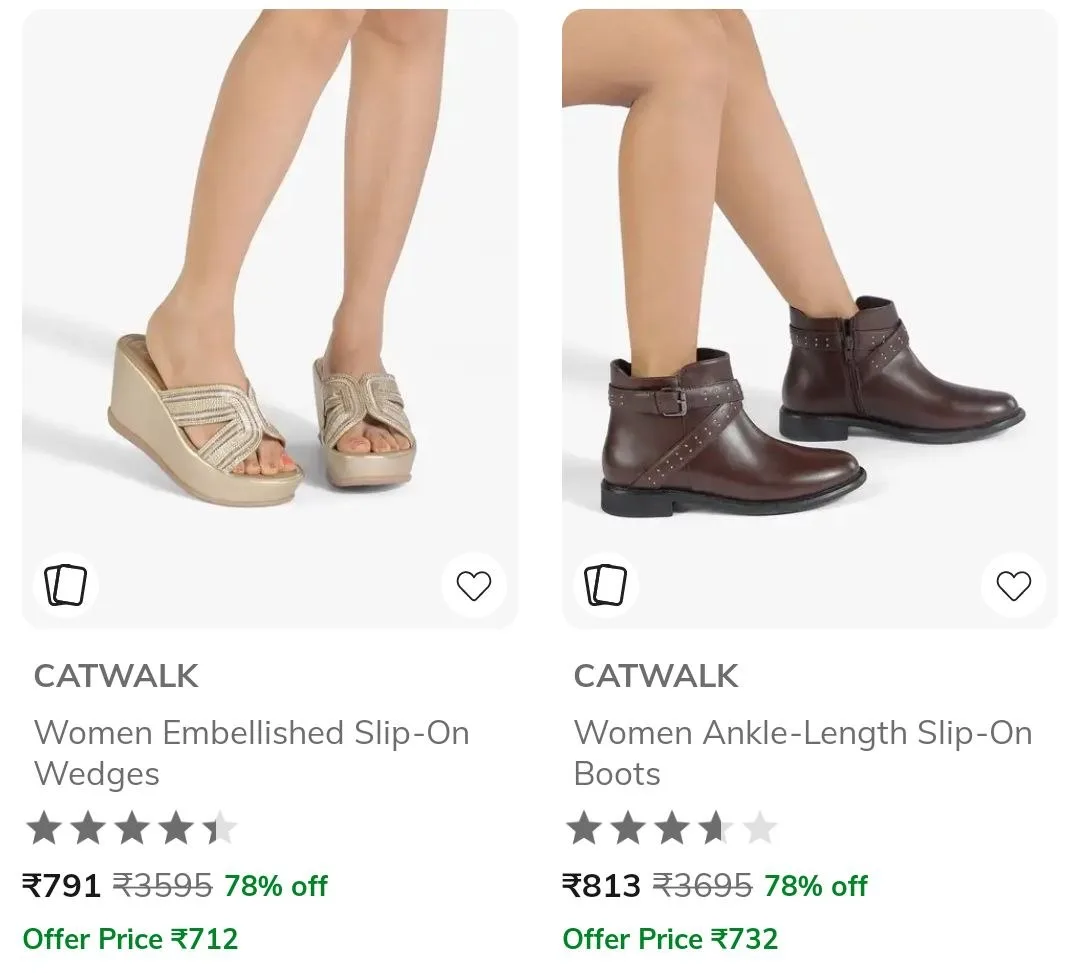 🔥 LOOT - AJIO Loot : Upto 86% Off On Branded Women’s Footwear (Inc 5.,Buda Jeans Co, Etc).