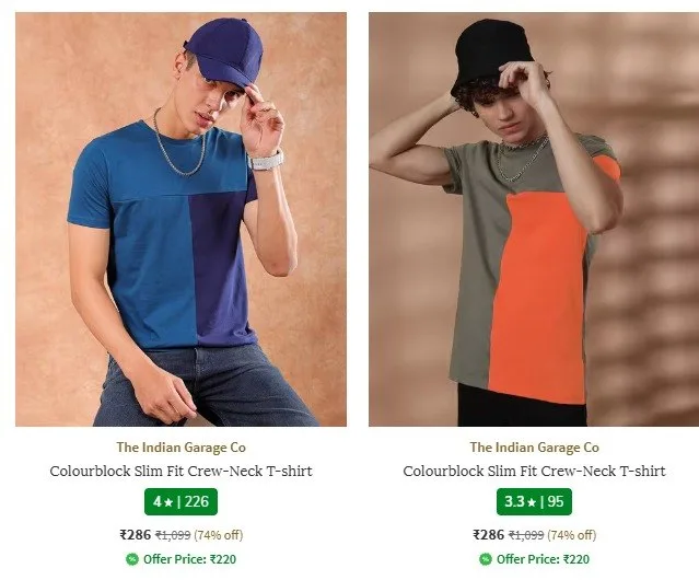🔥 LOOT - AJIO Loot : Upto 74% Off On The Indian Garage Clothing.