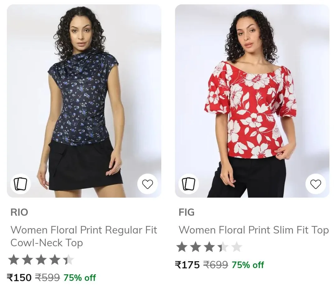 🔥 LOOT - AJIO Loot : Topwear Start at  ₹175.