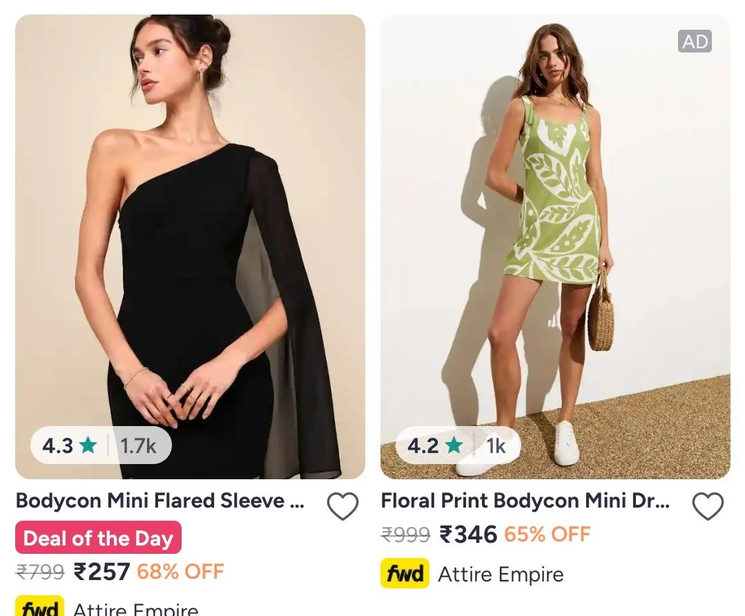 Myntra |  Dresses under 349- https://myntr.in/soR6eH