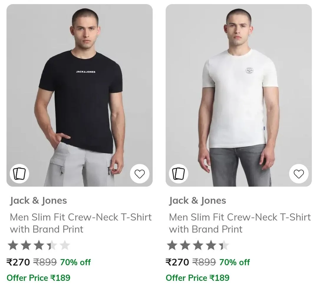 🔥 LOOT - AJIO Loot : Upto 85% Off On Jack & Jones Clothing.