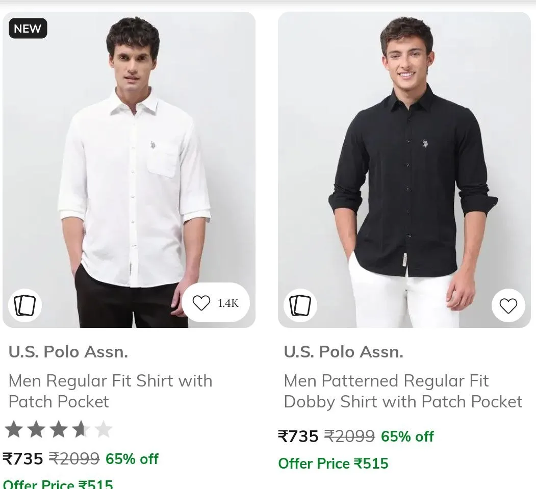 AJIO : Upto 80% Off On USPA Clothing.