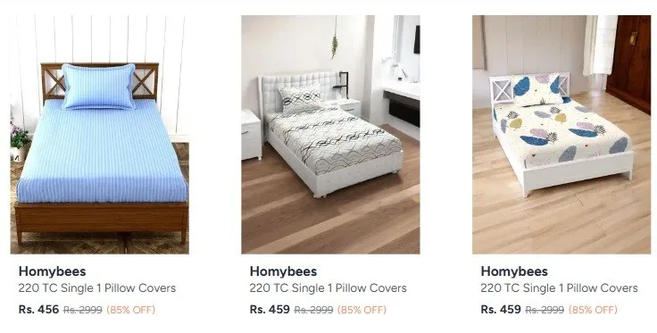🔥 LOOT - **Myntra Loot : Min 80% OFF on Branded bedsheet and pillow covers** 🔥🔥