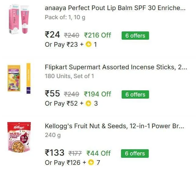 🔥 LOOT - Flipkart Grocery: Loot Starting @29