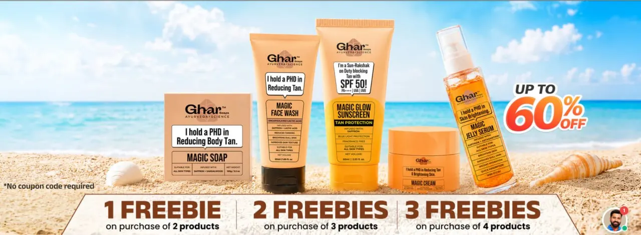 **🌿 Ghar Soaps Ayurveda Science – Summer Sale