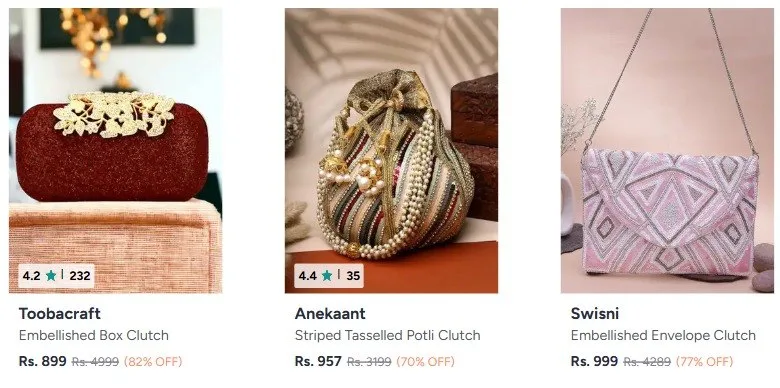 MEGA HANDBAGS & ACCESSORIES SALE – Myntra ✨