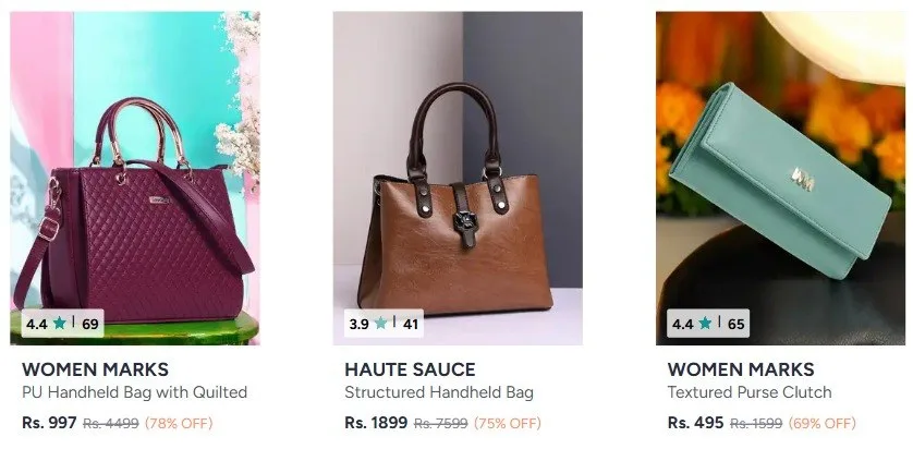 MEGA HANDBAGS & ACCESSORIES SALE – Myntra ✨
