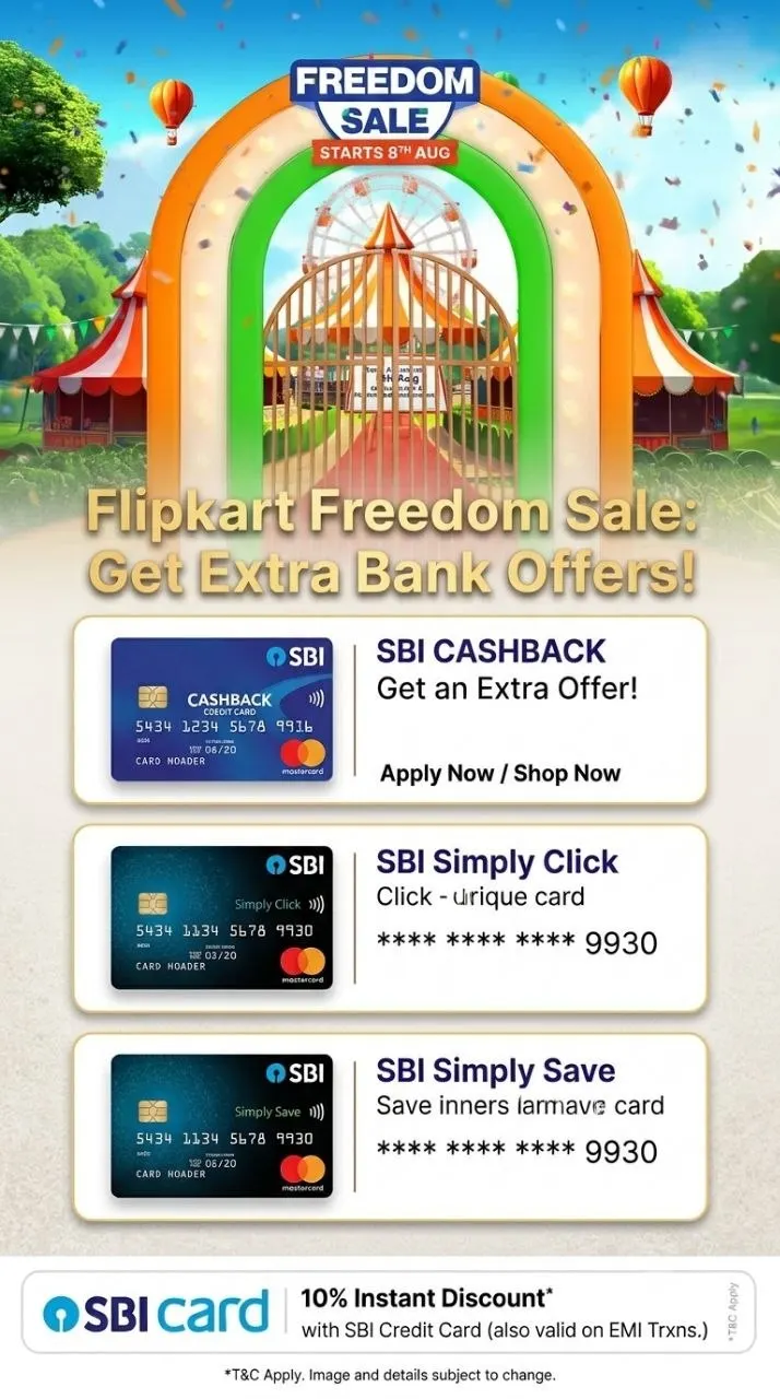 Flipkart Freedom Sale is LIVE!