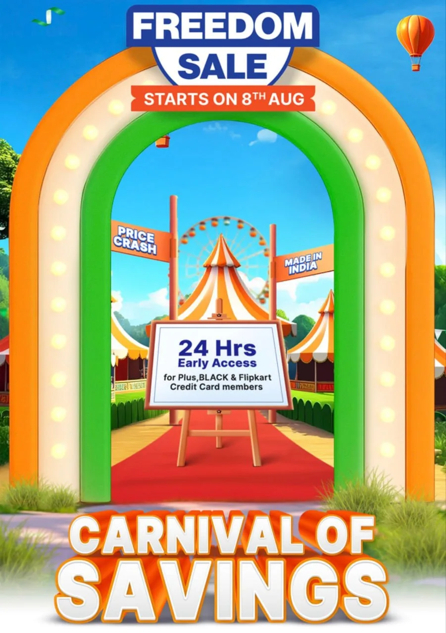 **Flipkart Freedom Sale Starts 8th August
