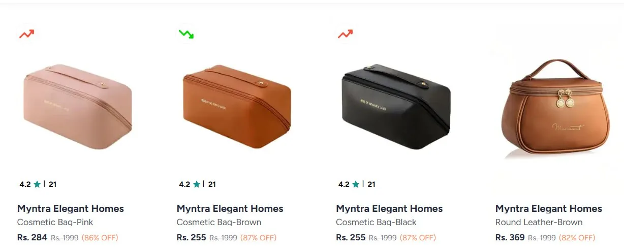 **Myntra | Makeup Organizers starting at 119/-**